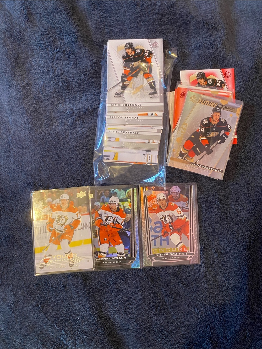 NHL Upper deck Anaheim ducks card lot